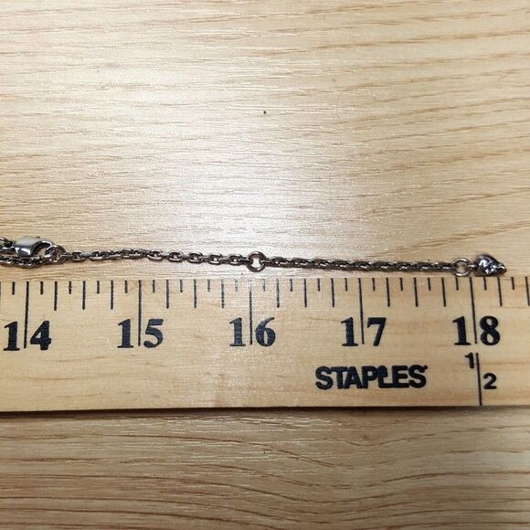 ALEXANDER MCQUEEN Mens Dog Tag Necklace Silver Tone Brass Skull & Snake $590 - Picture 9 of 11